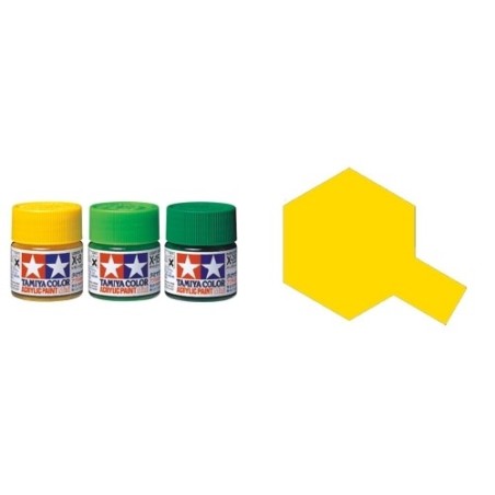 Gloss Lemon Yellow, Amarillo Limon Brillo (81508). Bote 10 ml. Marca Tamiya. Ref: X-8.