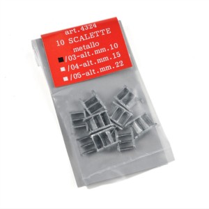 Escalera de metal alt. 10 mm, 2 unid. Marca Amati. Ref: 432403.
