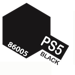 Spray Policarbonato Negro. Bote 100 ml. Marca Tamiya. Ref: PS-05.
