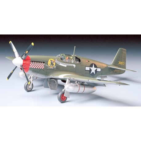 North American P-51B Mustang. Escala 1:48. Marca Tamiya. Ref: 61042.