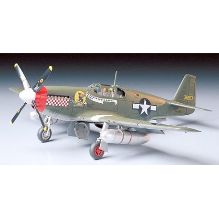 North American P-51B Mustang. Escala 1:48. Marca Tamiya. Ref: 61042.