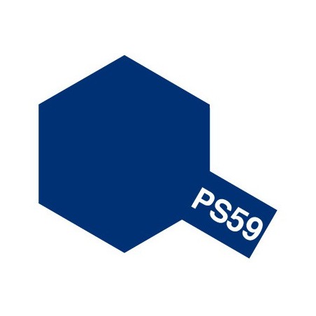 Spray Policarbonato  Dark metallic blue. Bote 100 ml. Marca Tamiya. Ref: PS-59.