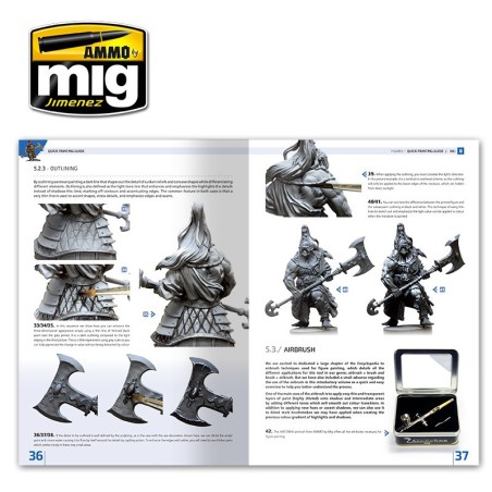 Enciclopedia TEC. M. FIGURAS VOL. 0, MODELADO, Guia Rápida Pintura. Marca Ammo Mig. Ref: AMIG6230.