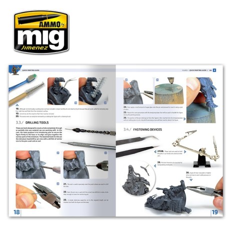 Enciclopedia TEC. M. FIGURAS VOL. 0, MODELADO, Guia Rápida Pintura. Marca Ammo Mig. Ref: AMIG6230.
