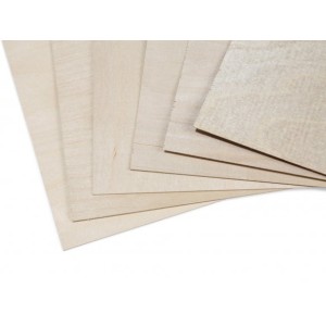 Contrachapado de abedul cld B/B 600 x 300 x 3 mm, 4c. 1 unidad. Marca Keranova. Ref: 126903.