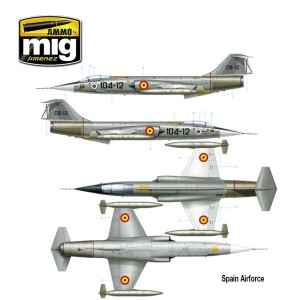 F-104 G STARFIGHTER. Escala 1:48. Marca Ammo Mig Jimenez. Ref: AMIG8504. 2