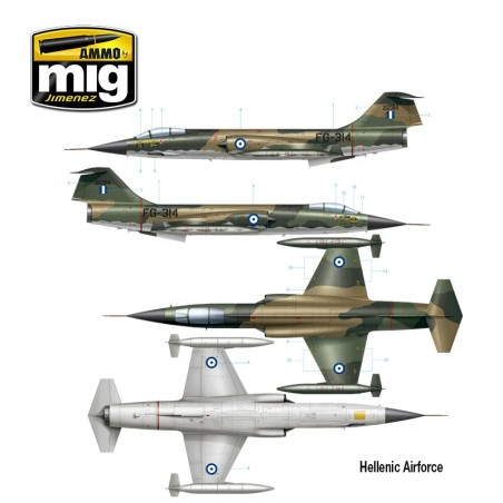 F-104 G STARFIGHTER. Escala 1:48. Marca Ammo Mig Jimenez. Ref: AMIG8504.