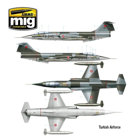 F-104 G STARFIGHTER. Escala 1:48. Marca Ammo Mig Jimenez. Ref: AMIG8504.