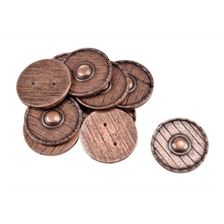 Escudos Vikingos 20mm. 10und. Marca Amati. Ref: 4290.
