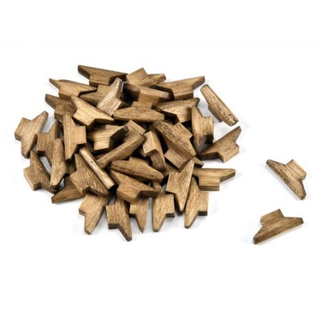 Cornamusa de madera, 12mm. 10und. Marca Amati. Ref: 4270..