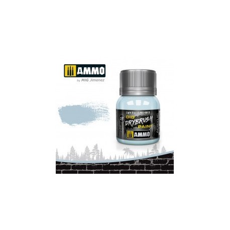DRYBRUSH Azul Claro  . Bote 40 ml. Marca Ammo by Mig Jimenez. Ref: AMIG0613.