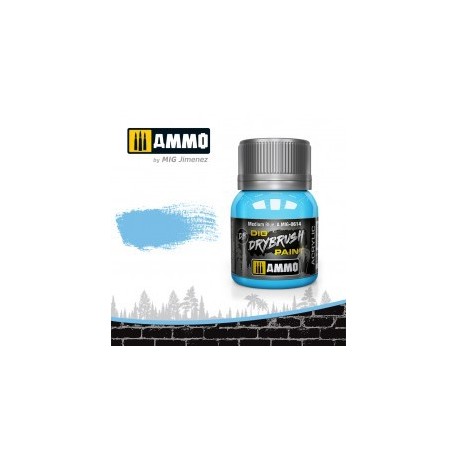 DRYBRUSH Azul Medio. Bote 40 ml. Marca Ammo by Mig Jimenez. Ref: AMIG0614.