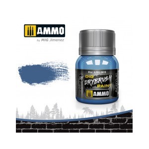 DRYBRUSH Azul. Bote 40 ml. Marca Ammo by Mig Jimenez. Ref: AMIG0615.