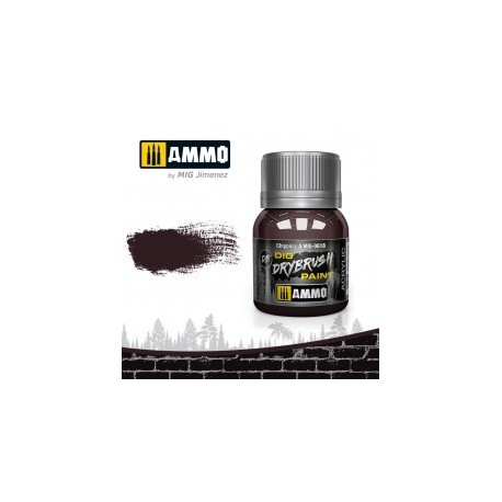 DRYBRUSH Desconchones. Bote 40 ml. Marca Ammo by Mig Jimenez. Ref: AMIG0618.