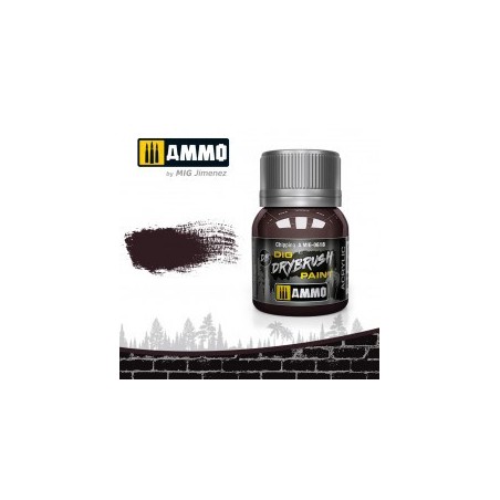 DRYBRUSH Desconchones. Bote 40 ml. Marca Ammo by Mig Jimenez. Ref: AMIG0618.