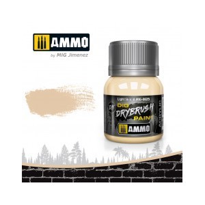 DRYBRUSH Carne Clara. Bote 40 ml. Marca Ammo by Mig Jimenez. Ref: AMIG0625.