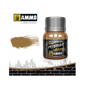 DRYBRUSH Ladrillo Claro. Bote 40 ml. Marca Ammo by Mig Jimenez. Ref: AMIG0626.