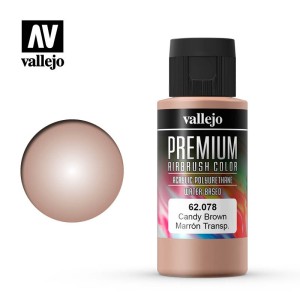 Marrón Transparente . Premium Airbrush Color. Bote 60 ml. Marca Vallejo. Ref: 62078.