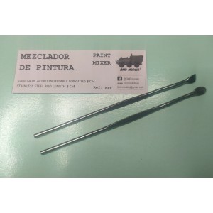 Varillas mezcladoras de pintura. 2 uds. Marca BMR.