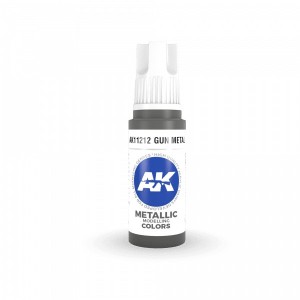 Acrílicos de 3rd General, GUN METAL – METALLIC. Bote 17 ml. Marca Ak-Interactive. Ref: Ak11212. 2