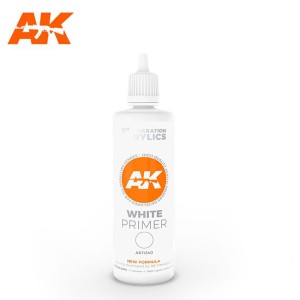 Acrílicos de 3rd General, WHITE PRIMER. Bote 100 ml. Marca Ak-Interactive. Ref: Ak11240.