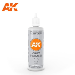 Acrílicos de 3rd General, GREY PRIMER. Bote 100 ml. Marca Ak-Interactive. Ref: Ak11241.