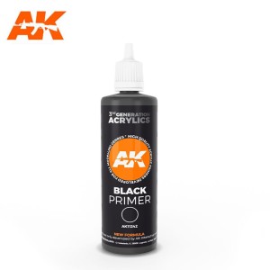 Acrílicos de 3rd General, BLACK PRIMER. Bote 100 ml. Marca Ak-Interactive. Ref: Ak11242.