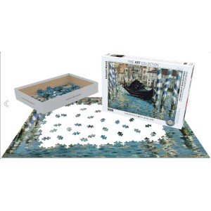 The Grand Canal of Venice (Blue Venice), por Eduard Manet. Puzzle vertical, 1000 pz. Marca Eurographics. Ref: 6000-0828. 2