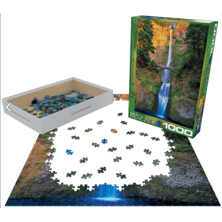 Multnomah Falls Oregon. Puzzle vertical, 1000 pz. Marca Eurographics. Ref: 6000-0546.