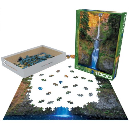 Multnomah Falls Oregon. Puzzle vertical, 1000 pz. Marca Eurographics. Ref: 6000-0546.