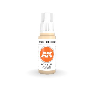 Acrílicos de 3rd Generación, LIGHT FLESH– STANDARD. Bote 17 ml. Marca Ak-Interactive. Ref: Ak11050. 2