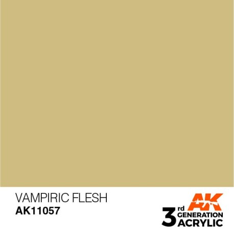 Acrílicos de 3rd Generación, VAMPIRIC FLESH – STANDARD. Bote 17 ml. Marca Ak-Interactive. Ref: Ak11057.