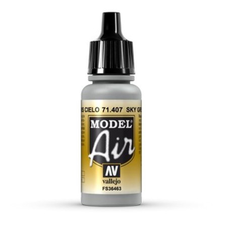 Acrilico Model air, Gris Cielo. Bote 17 ml. Marca Vallejo. Ref: 71.407.