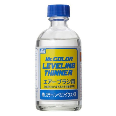 LEVELING THINNER 110ML. Disolvente para acrílicos. Marca MR.Hobby. Ref: T106.