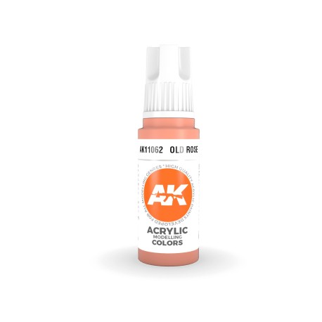 Acrílicos de 3rd Generación, OLD ROSE– STANDARD. Bote 17 ml. Marca Ak-Interactive. Ref: Ak11062.