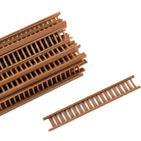 Escalera madera de plástico, 8 x 60 mm. 1 ud. Marca Amati. Ref: 4321.