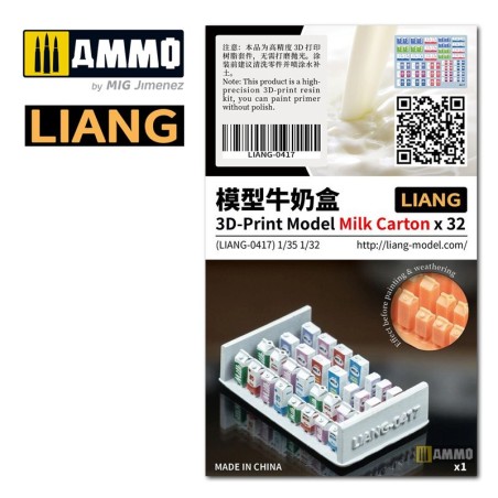 3D-Print Model Glass Wine Bottle x 36. Marca Liang. Ref: LIANG-0416.