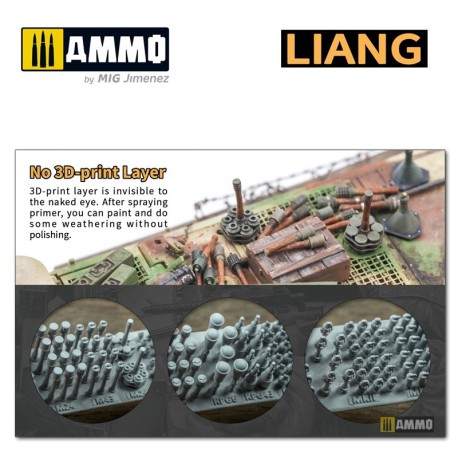 3D-Print German Grenade WWII x 46. Marca Liang. Ref: LIANG-0420.