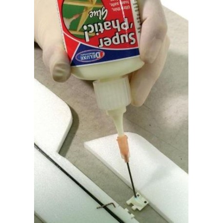 Super 'Phatic, Adhesivo para foam, madera, fibra de carbono. Bote 50ml. Marca Deluxe. Ref:  AD21.