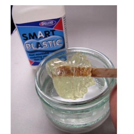 Smart Plastic, Plástico de modelado termomoldeable. Bote 125 gr. Marca Deluxe. Ref:  BD63.