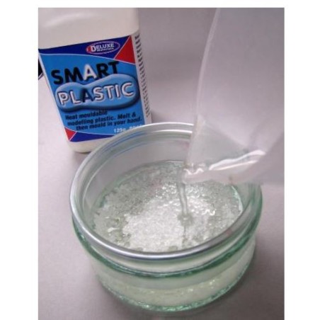 Smart Plastic, Plástico de modelado termomoldeable. Bote 125 gr. Marca Deluxe. Ref:  BD63.