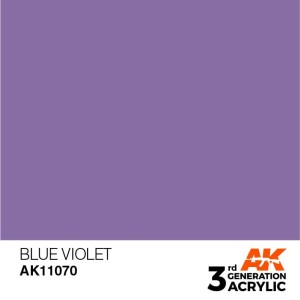 Acrílicos de 3rd Generación, BLUE VIOLET  – STANDARD. Bote 17 ml. Marca Ak-Interactive. Ref: Ak11070.