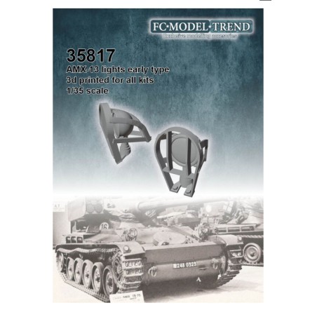 AMX-13 luces, modelos tempranos. Escala 1:35. Marca FCmodeltrend. Ref: 35817.