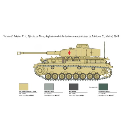 Pz. Kpfw.IV Ausf.H. Escala 1:35. Marca Italeri. Ref: 6578.