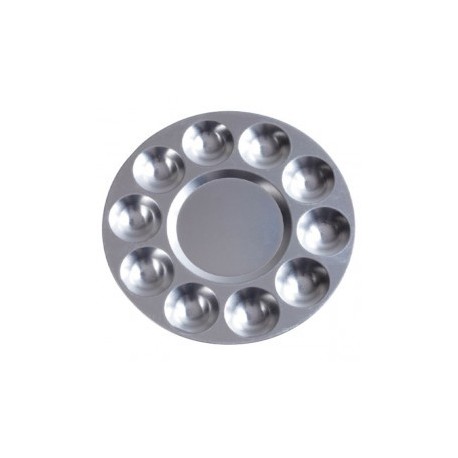 Paleta Circular Metálica. Diámetro 17cm. Marca Dismoer. Ref: 29991.