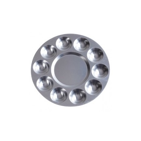 Paleta Circular Metálica. Diámetro 17cm. Marca Dismoer. Ref: 29991.
