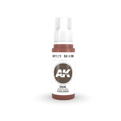 Acrílicos de 3rd Generación, SKIN- INK  . Bote 17 ml. Marca Ak-Interactive. Ref: Ak11221.