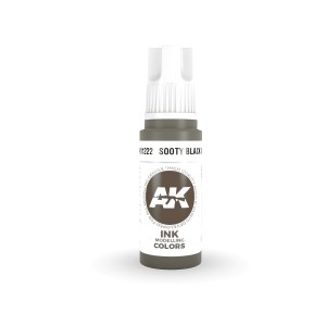 Acrílicos de 3rd Generación, SOOTY BLACK - INK  . Bote 17 ml. Marca Ak-Interactive. Ref: Ak11222. 2