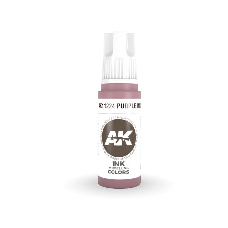 Acrílicos de 3rd Generación, PURPLE - INK  . Bote 17 ml. Marca Ak-Interactive. Ref: Ak11224.