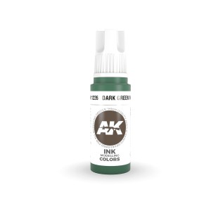 Acrílicos de 3rd Generación, DARK GREEN - INK  . Bote 17 ml. Marca Ak-Interactive. Ref: Ak11226. 2